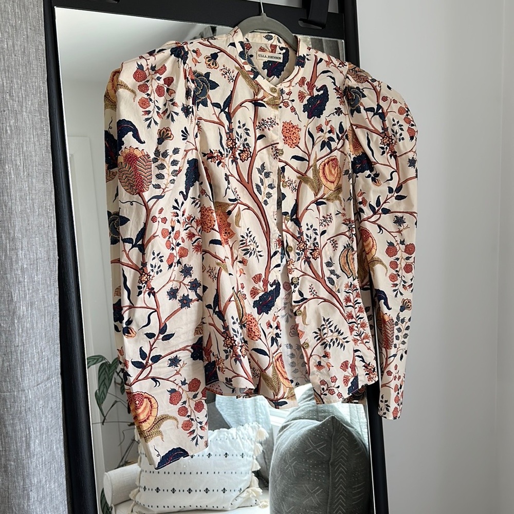 Ulla Johnson floral print blouse.